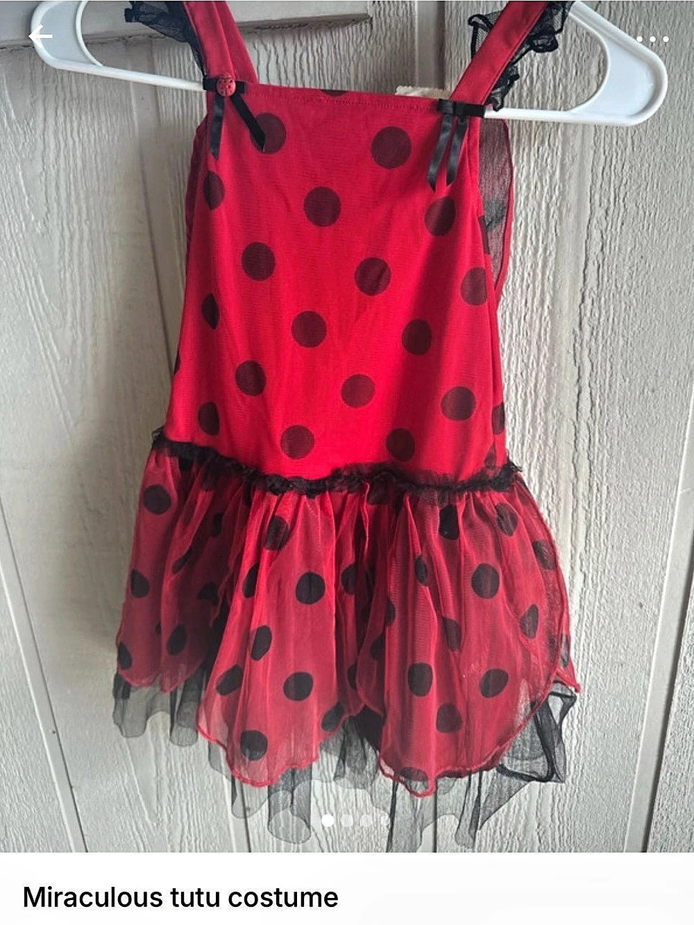 Sweet Heart Rose for Dollie & Me Girls Size 6 Polka Dot Tutu Costume
